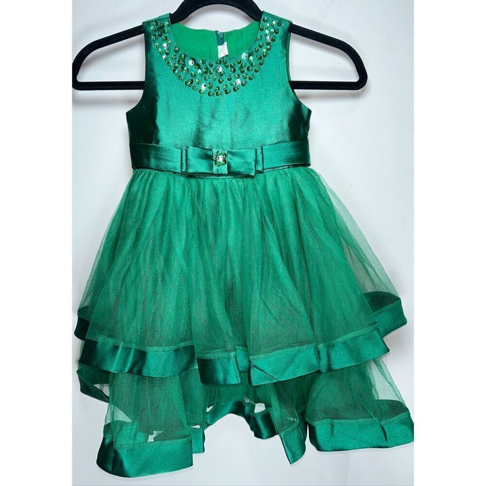 Green formal dress size 3T